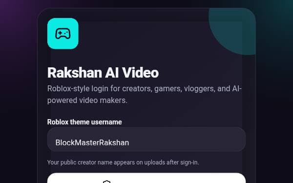 Screenshot of Rakshan AI Video