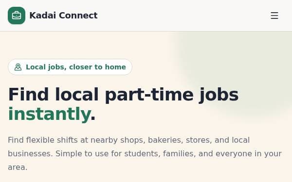 Screenshot of Local Part-Time Jobs