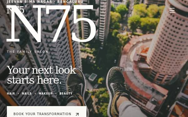 Screenshot of N75 Salon Showcase