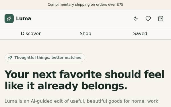 Screenshot of AI Commerce Hub