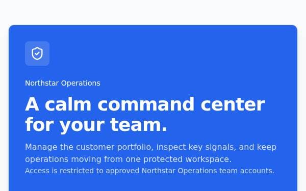Screenshot of Northstar Operations