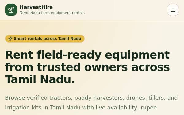 Screenshot of Smart Farm Rentals