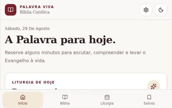 Screenshot of Palavra Viva Católica