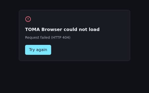 Screenshot of TOMA Browser