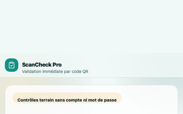 Screenshot of ScanCheck Pro