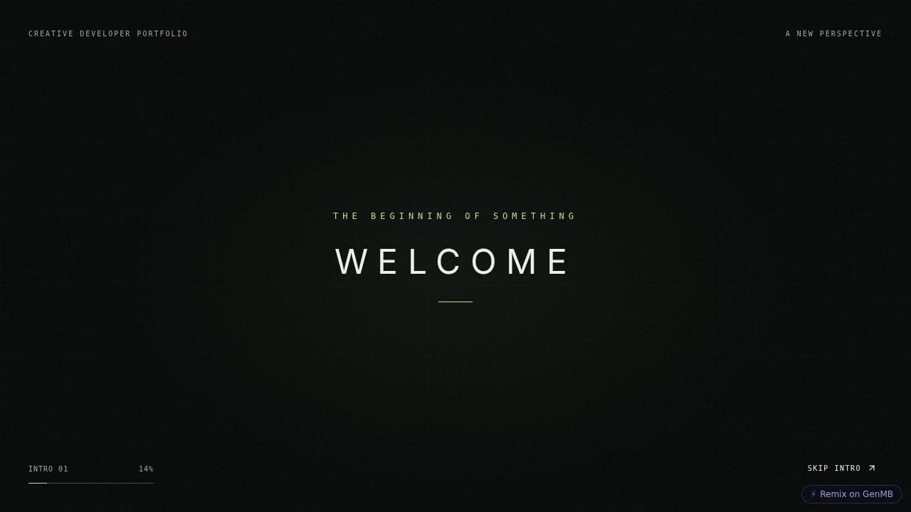 Screenshot of Student Developer Portfolio