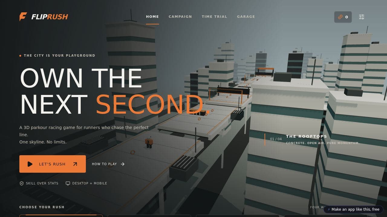 Screenshot of Flip Rush