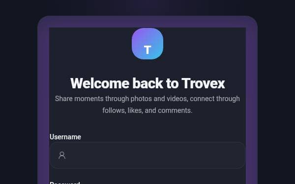 Screenshot of Trovex Social