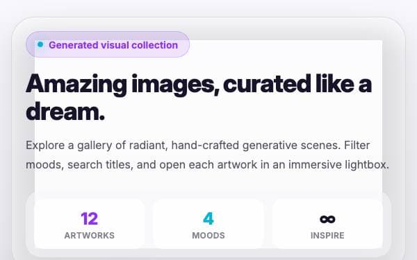 Screenshot of Prism Gallery