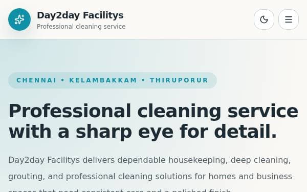 Screenshot of Day2Day CleanCare