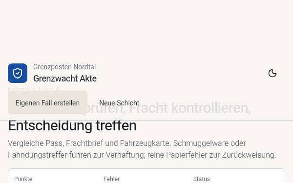 Screenshot of Grenzposten Nord