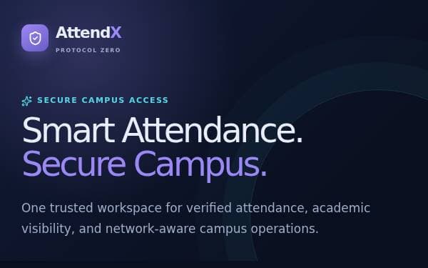 Screenshot of AttendX Attendance Portal