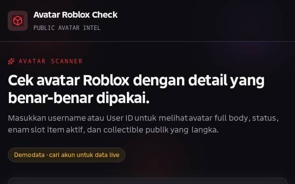 Screenshot of Avatar Roblox Check