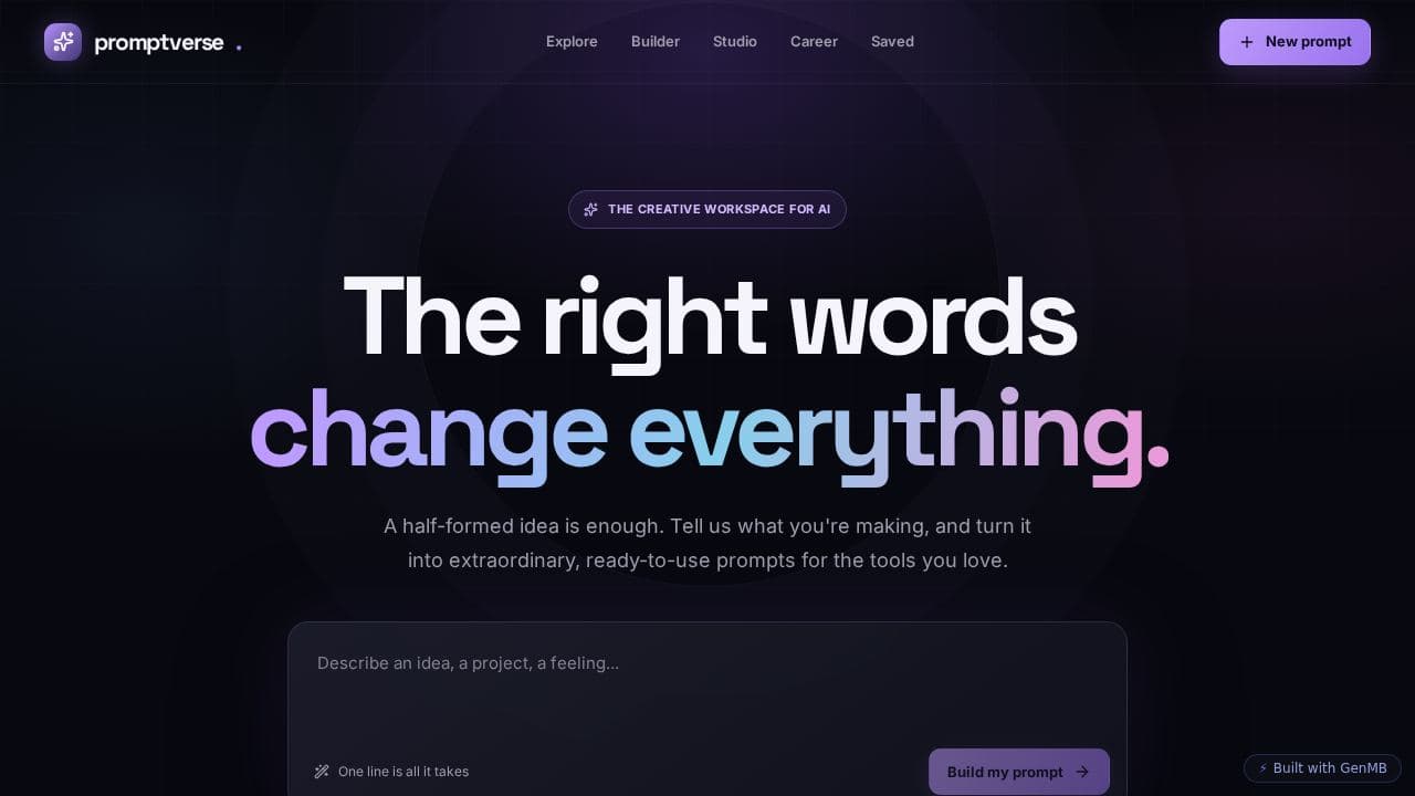 Screenshot of New App