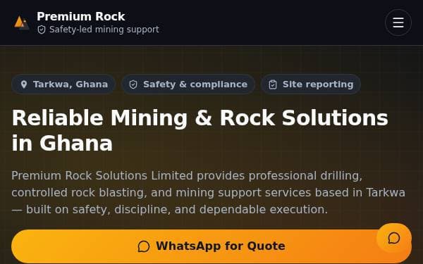 Screenshot of Premium Rock Web