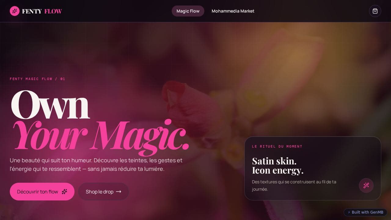 Screenshot of Fenty Magic Flow