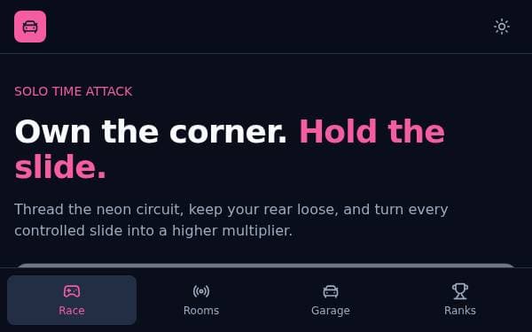 Screenshot of Neon Drift League