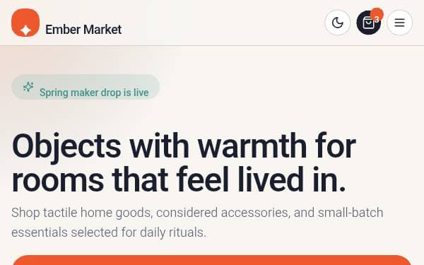 Screenshot of Ember Market