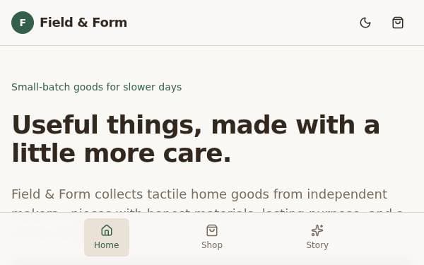 Screenshot of Field & Form