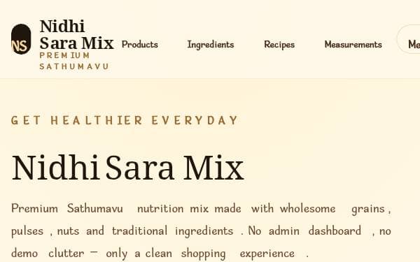 Screenshot of Nidhi Sara Premium