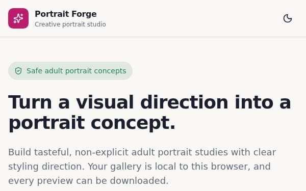 Screenshot of Portrait Forge