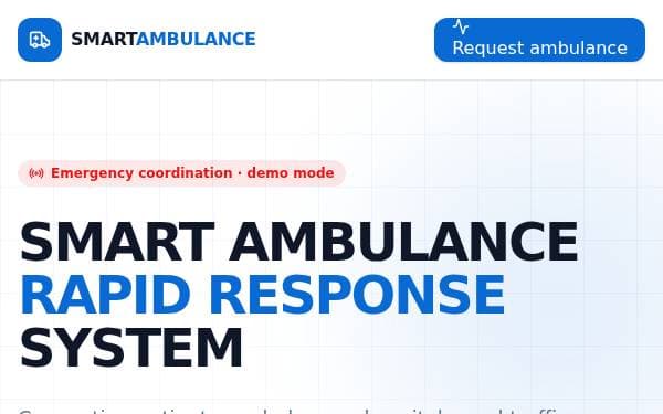 Screenshot of Smart Ambulance Response