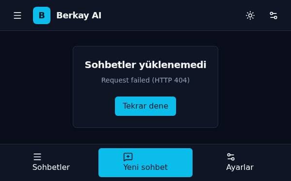 Screenshot of Berkay AI