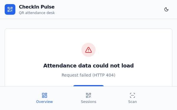 Screenshot of CheckIn Pulse