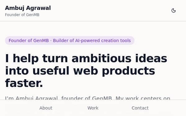 Screenshot of Prism Portfolio