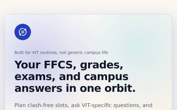 Screenshot of VIT Orbit