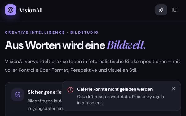 Screenshot of VisionAI Image Studio