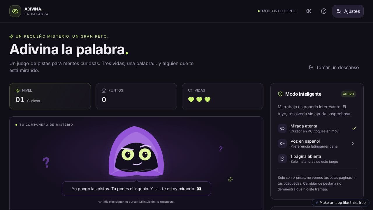 Screenshot of Adivina la Palabra