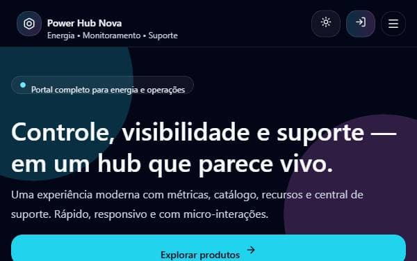 Screenshot of Power Hub Nova