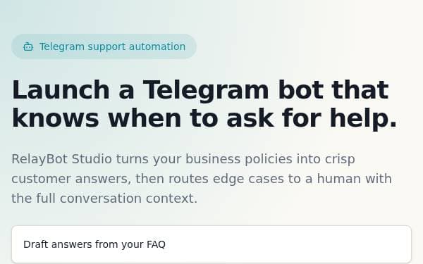 Screenshot of RelayBot Studio