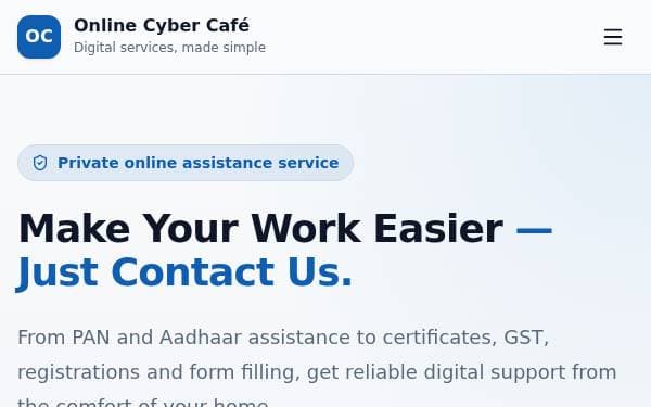 Screenshot of Online Cyber Café