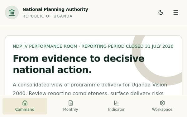 Screenshot of NPA MEU Command Centre
