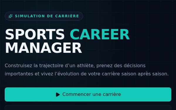 Screenshot of Sports Career Manager