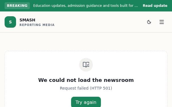 Screenshot of Smash Reporting Media