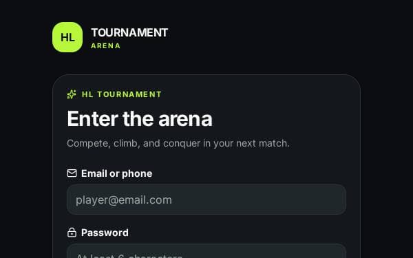 Screenshot of HL Tournament Arena
