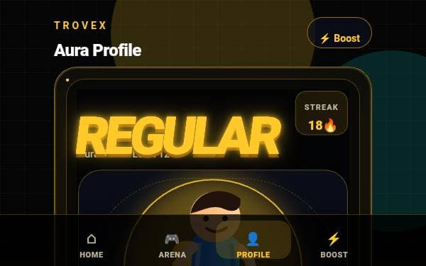 Screenshot of Trovex Aura Card
