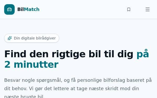 Screenshot of BilMatch Car Guide