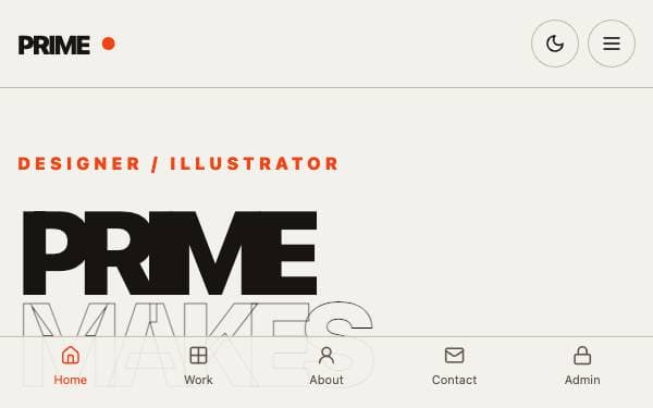 Screenshot of PRIME Portfolio