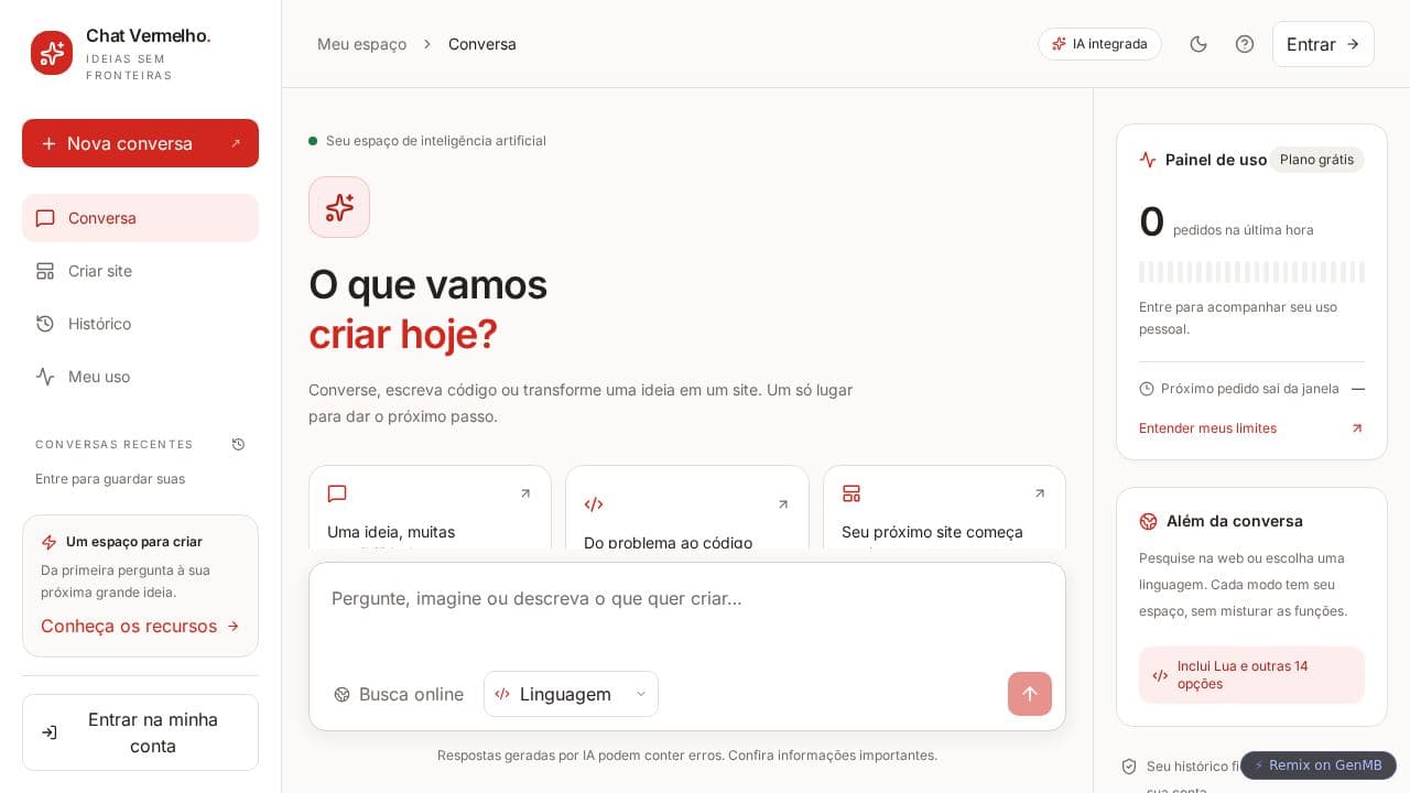 Screenshot of Assistente Online Completo