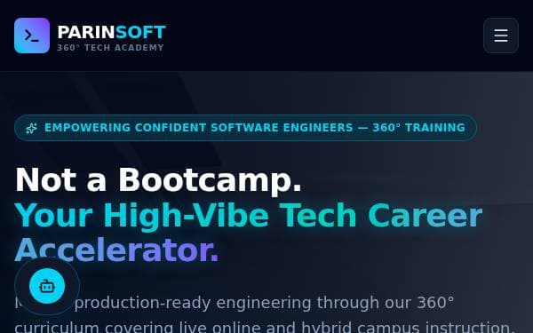 Screenshot of Parinsoft Training Hub