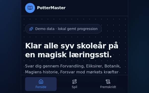 Screenshot of PotterMaster