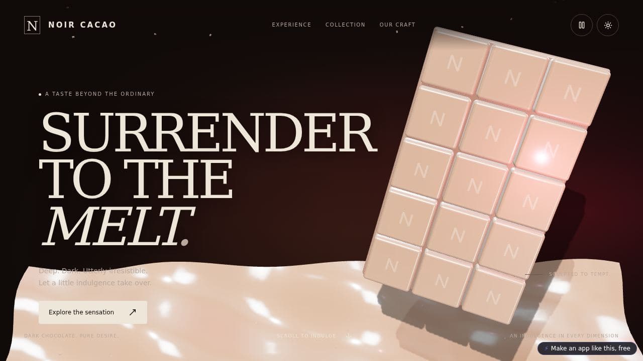 Screenshot of NOIR CACAO