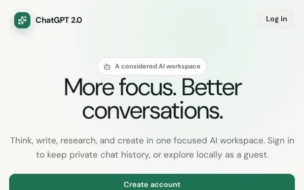 Screenshot of ChatGPT 2.0 Assistant