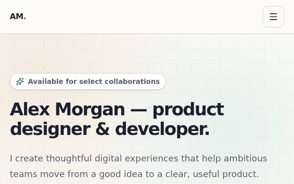 Screenshot of Personal Portfolio Hub