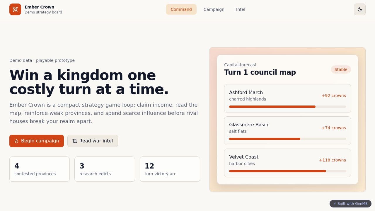 Screenshot of Ember Crown