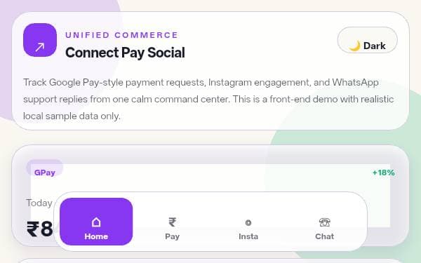 Screenshot of Connect Pay Social